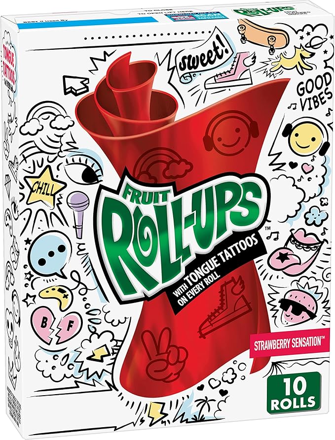 USA Fruit Roll-Ups Strawberry Sensation 10pk