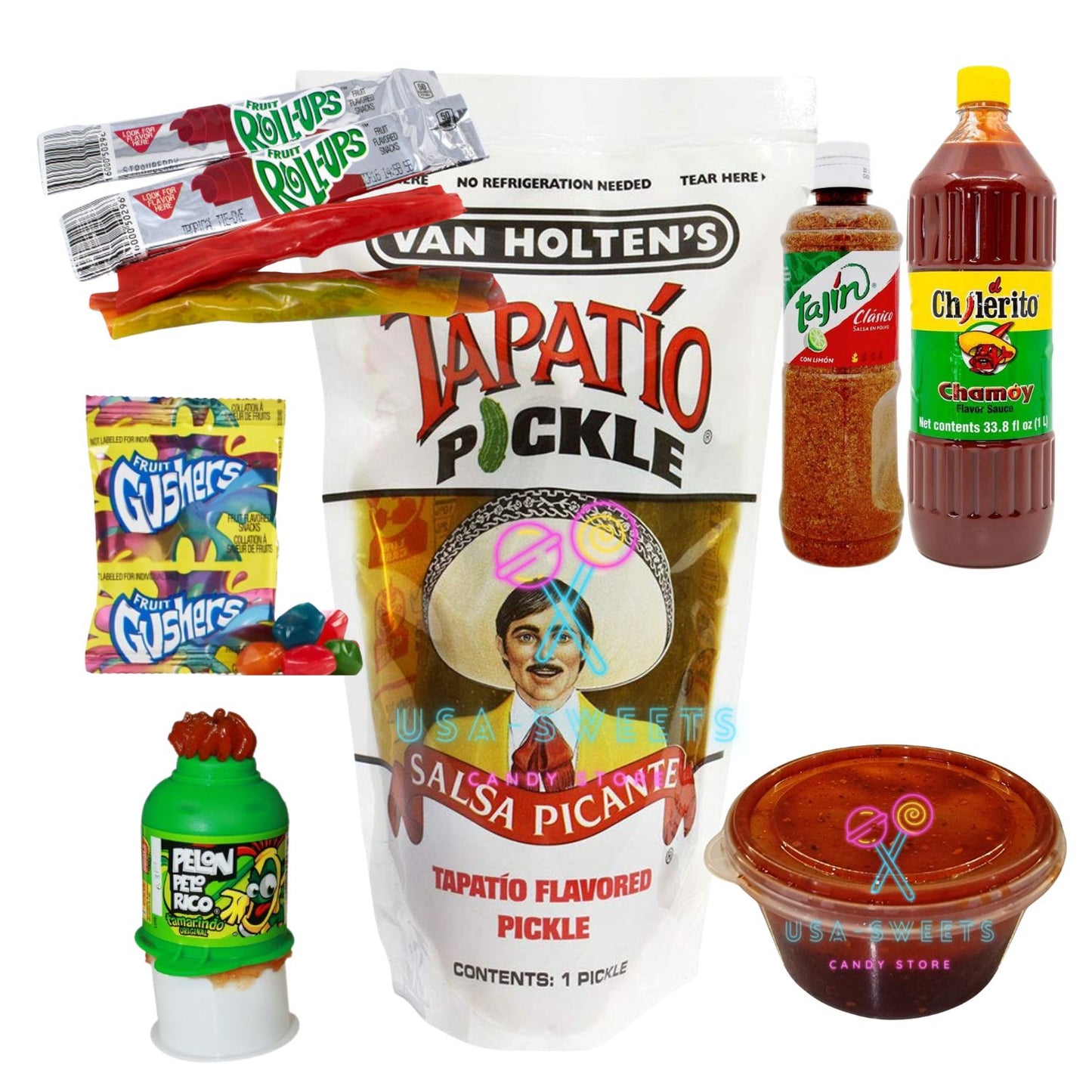 Ultimate US Rollup Chamoy Tapatio Pickle DIY Pack