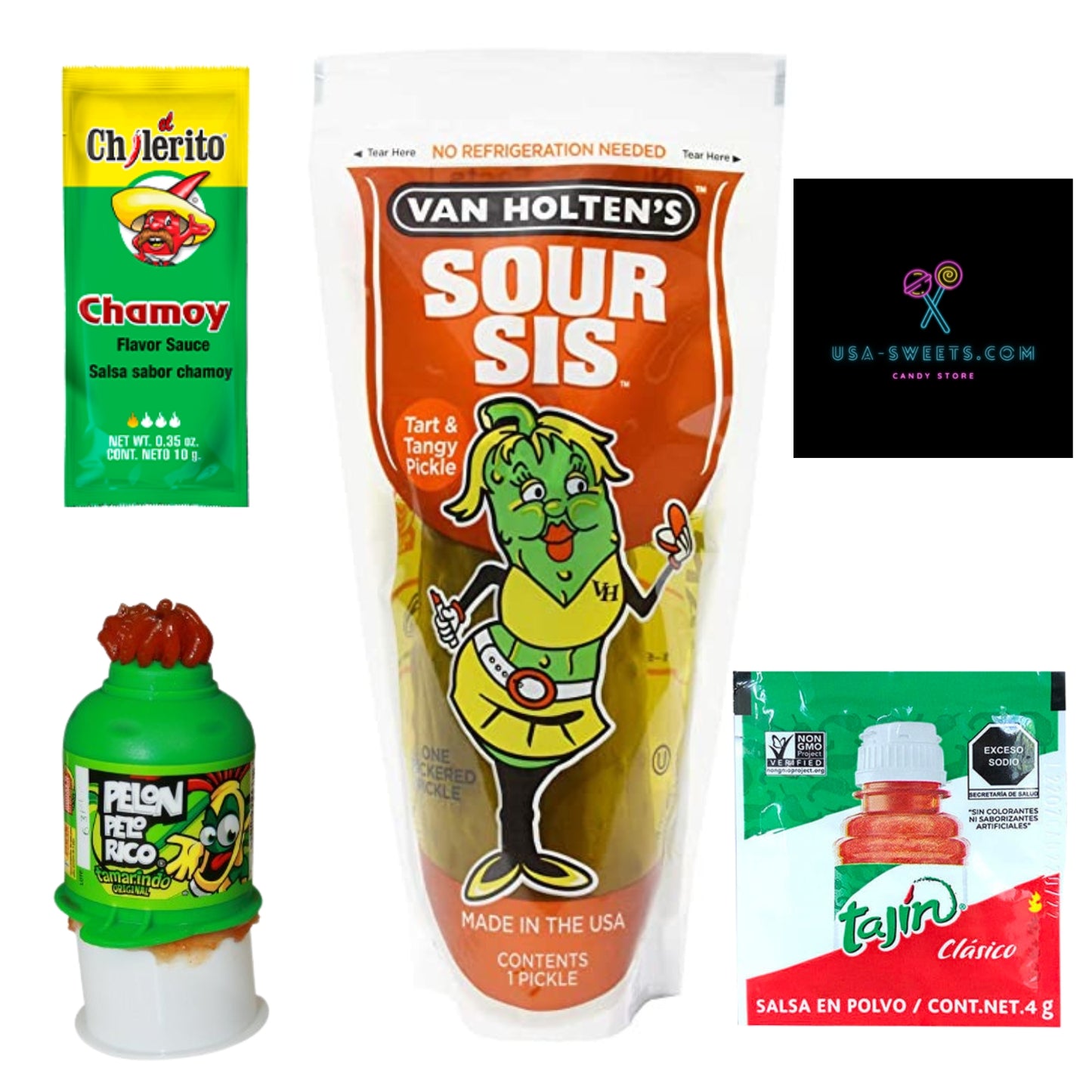 Deluxe Chamoy Sour Sis Pickle DIY Pack