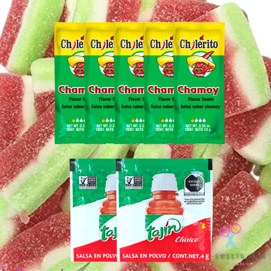 DIY Chamoy & Tajin Gummy Watermelon Slices Pack