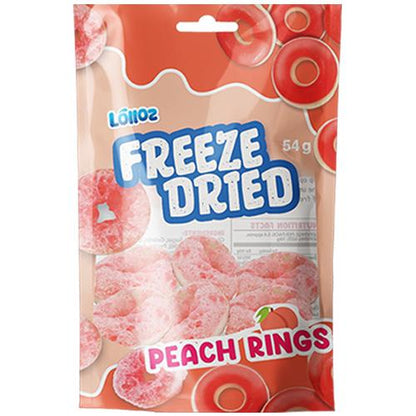 Lolloz Freeze Dried Peach Rings 54g