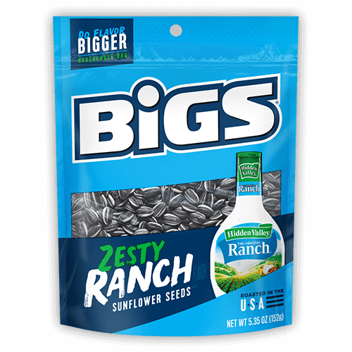 Bigs Hidden Valley® Zesty Ranch Sunflower Seeds 152g