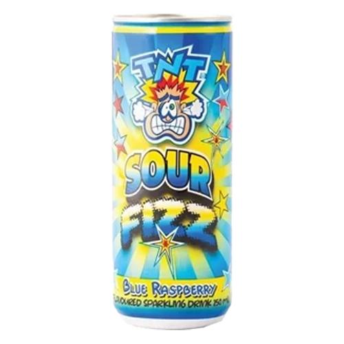 TNT Sour Fizz Blue Raspberry Drink 250ml