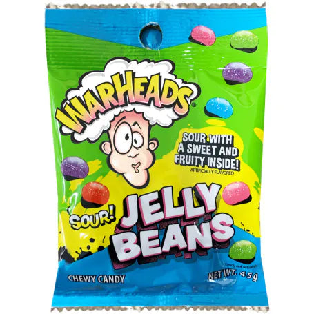 Warheads Sour Jelly Beans 45g