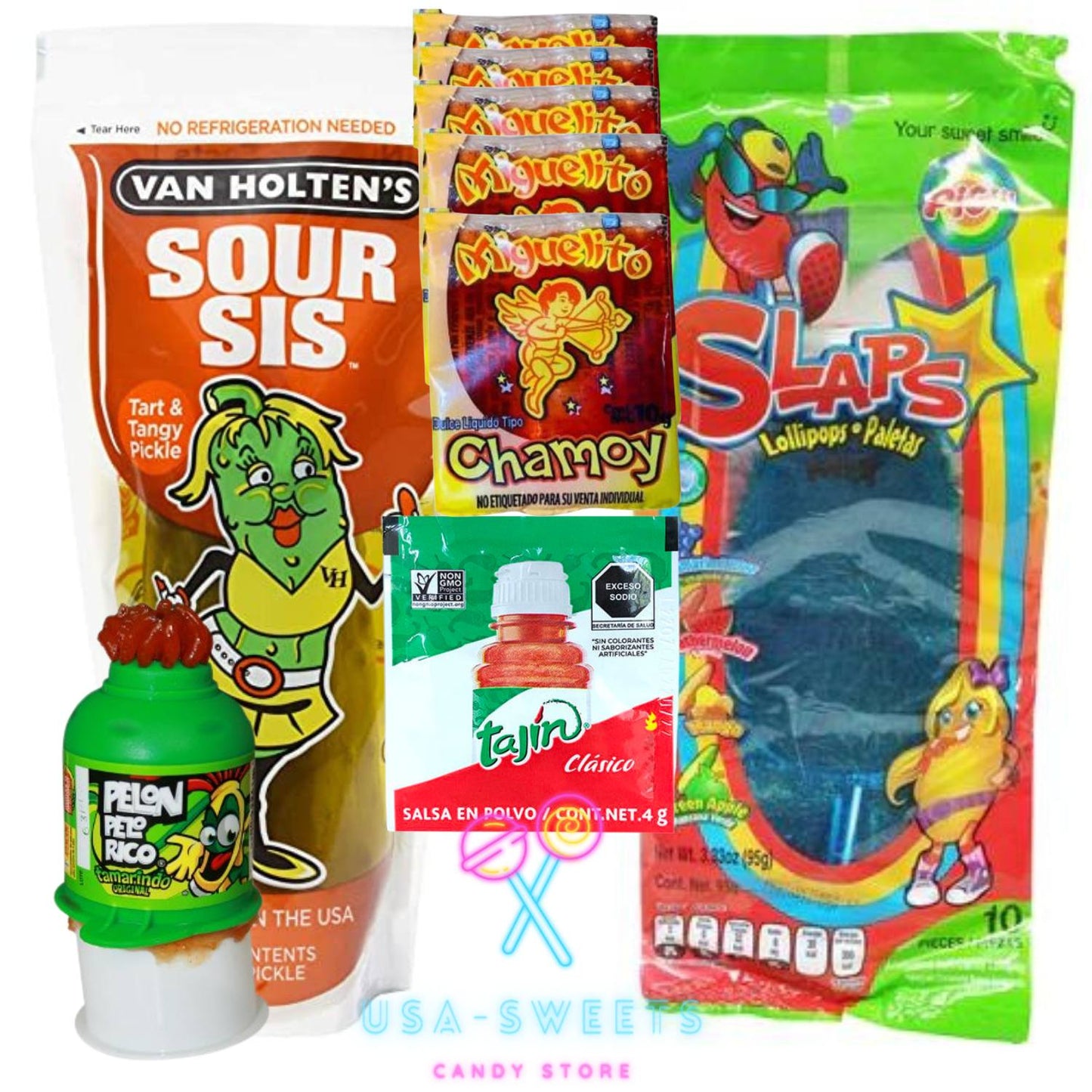 Deluxe Slaps Chamoy Sour Sis Pickle DIY Pack